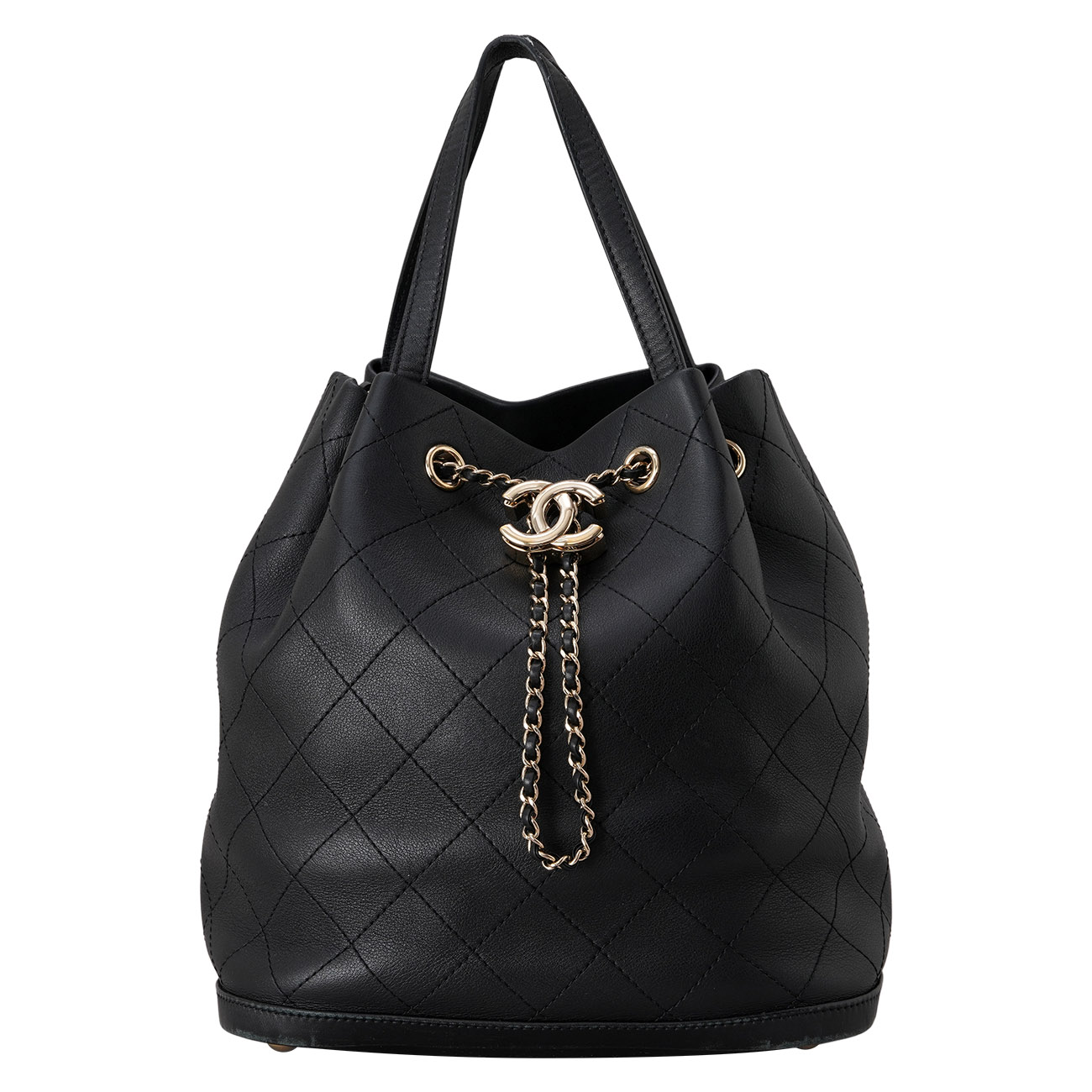 CHANEL(USED)샤넬 드로스트링 버킷백