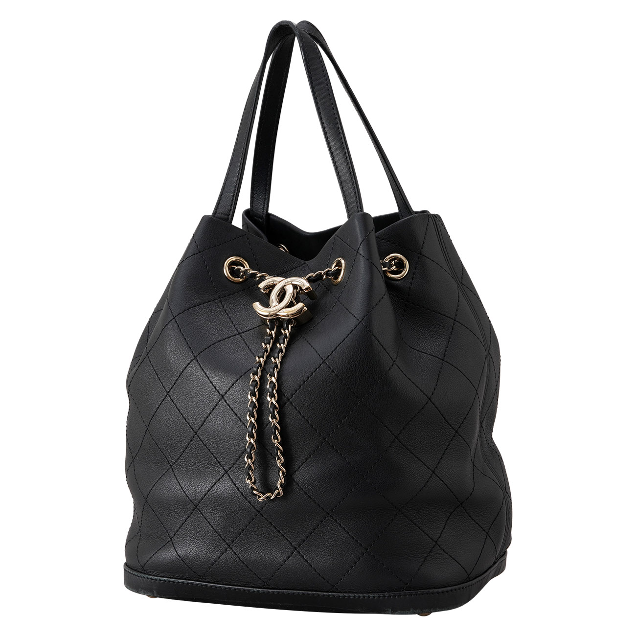 CHANEL(USED)샤넬 드로스트링 버킷백