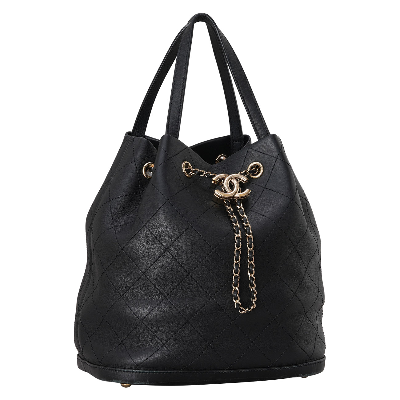 CHANEL(USED)샤넬 드로스트링 버킷백