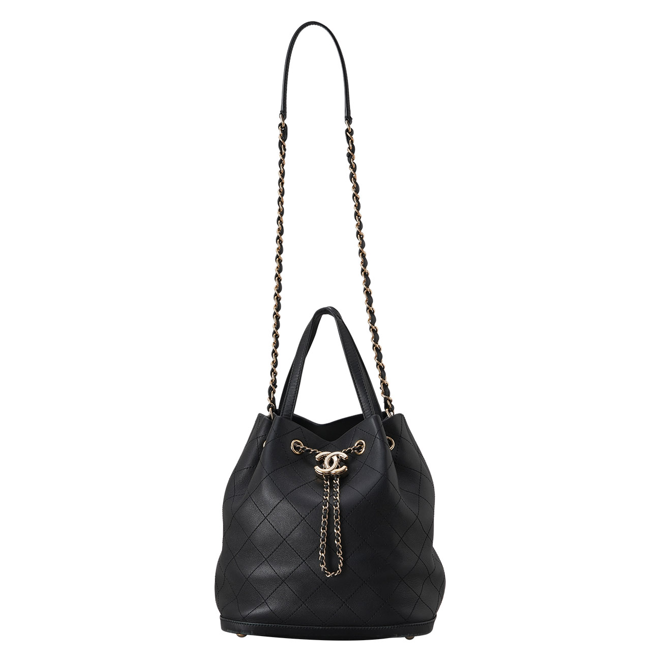 CHANEL(USED)샤넬 드로스트링 버킷백