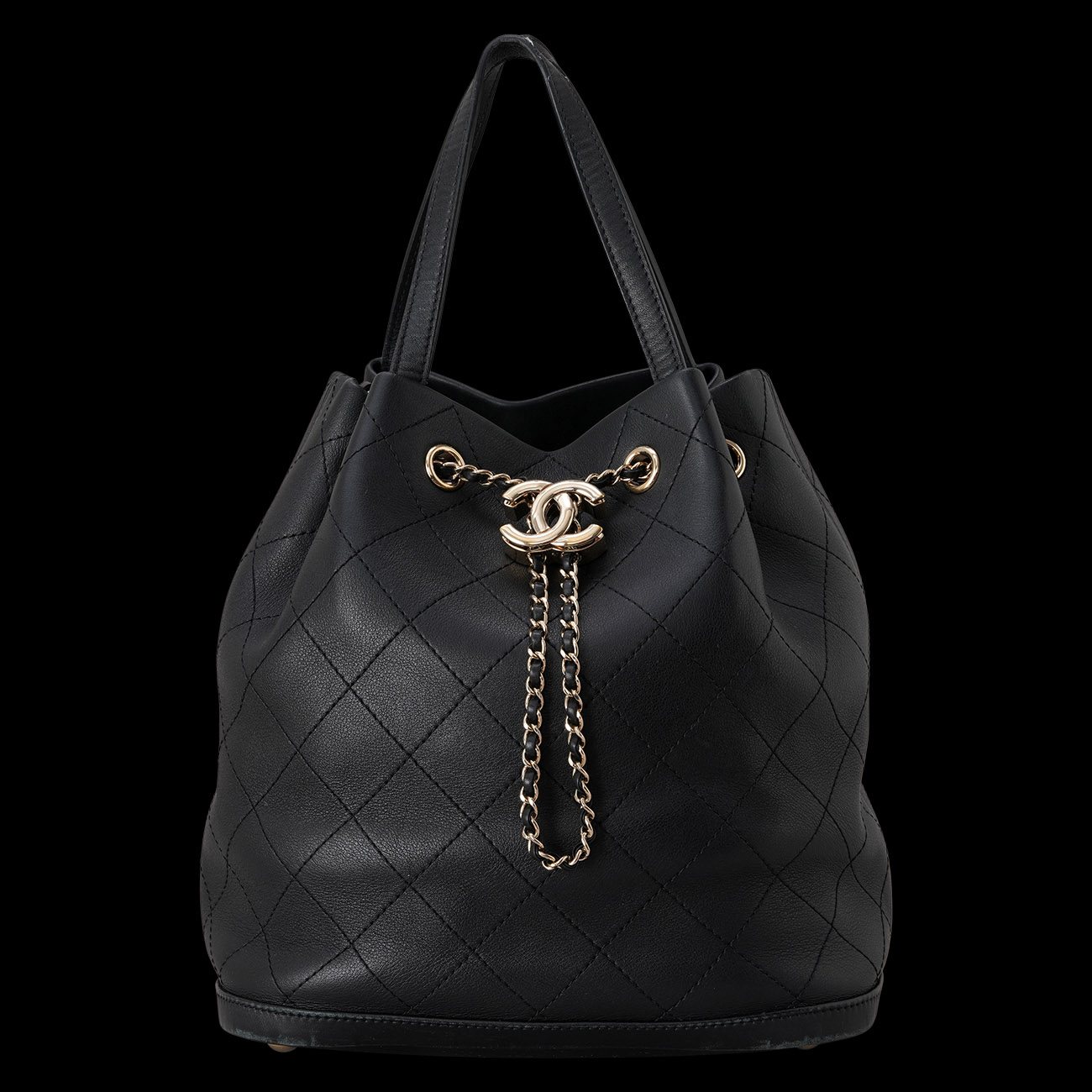 CHANEL(USED)샤넬 드로스트링 버킷백