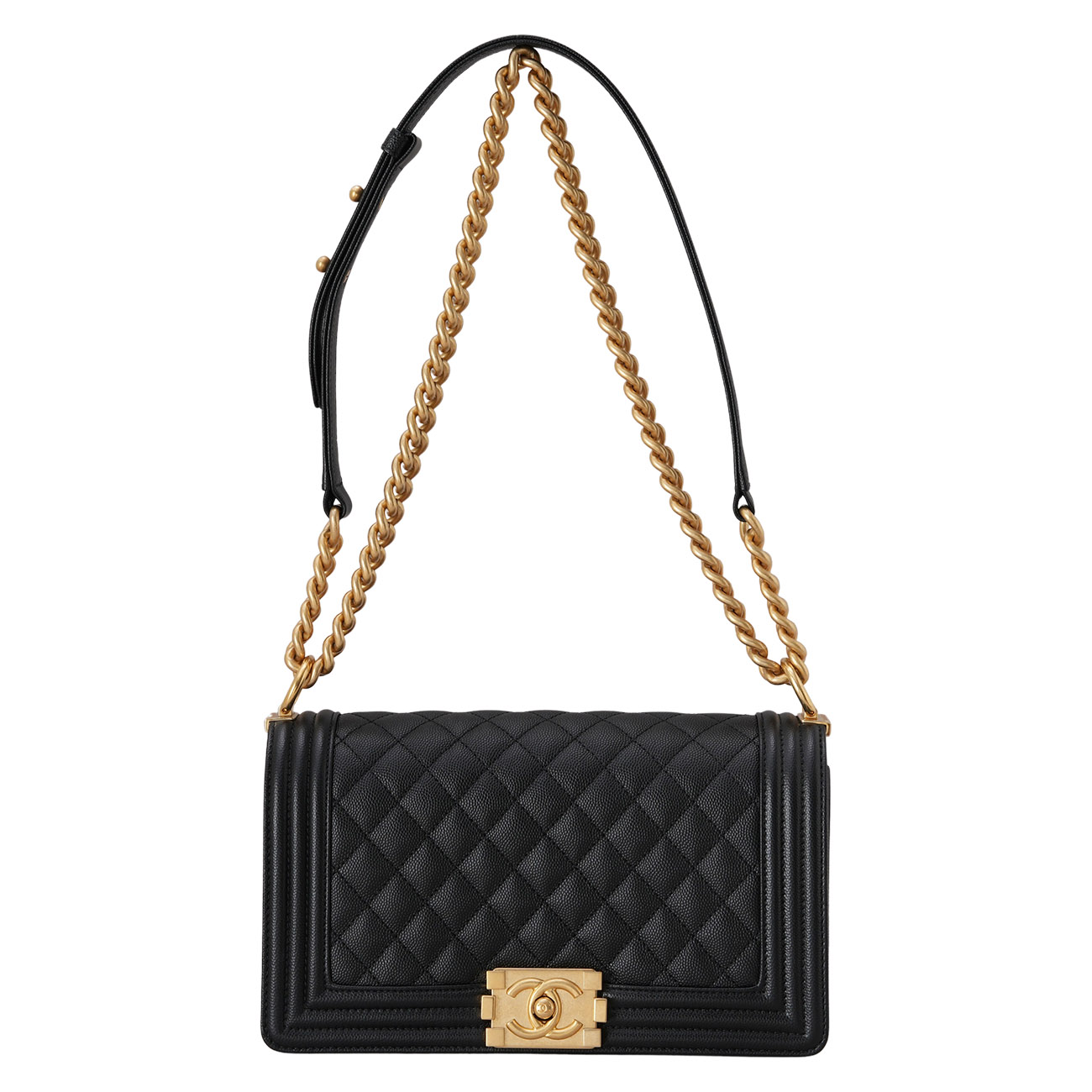 CHANEL(USED)샤넬 캐비어 보이샤넬 미듐 플랩백