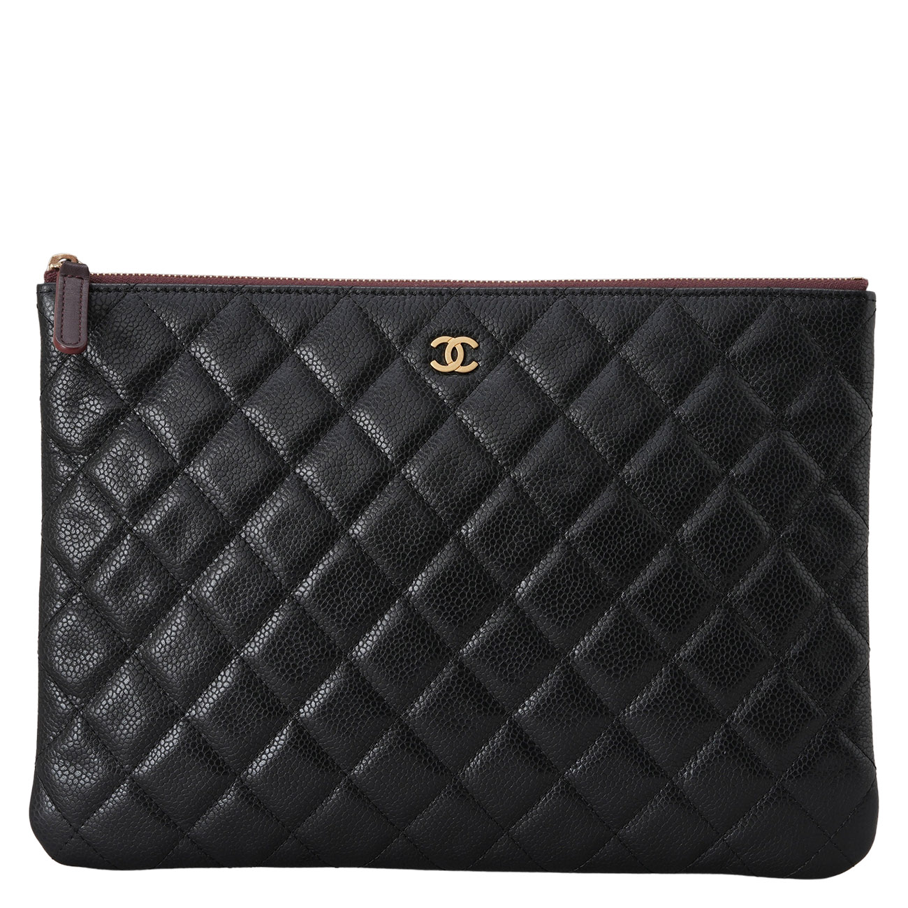 CHANEL(USED)샤넬 캐비어 클래식 클러치 미듐