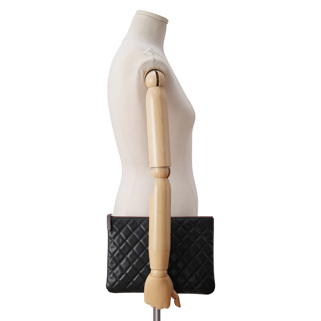 CHANEL(USED)샤넬 캐비어 클래식 클러치 미듐