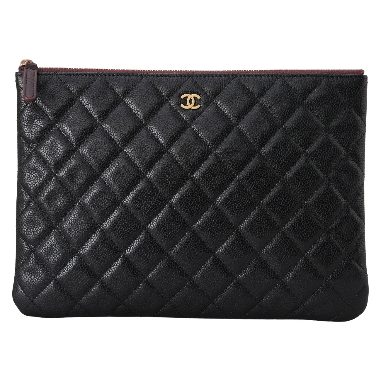 CHANEL(USED)샤넬 캐비어 클래식 클러치 미듐
