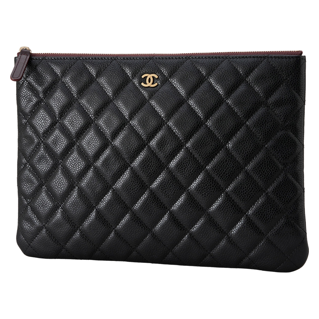 CHANEL(USED)샤넬 캐비어 클래식 클러치 미듐