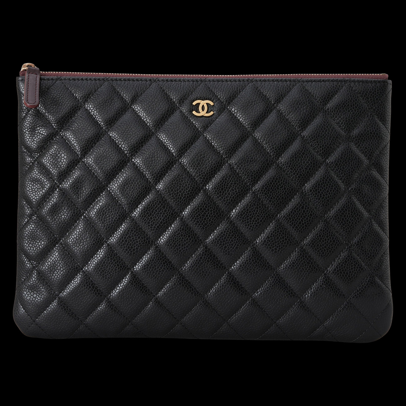 CHANEL(USED)샤넬 캐비어 클래식 클러치 미듐