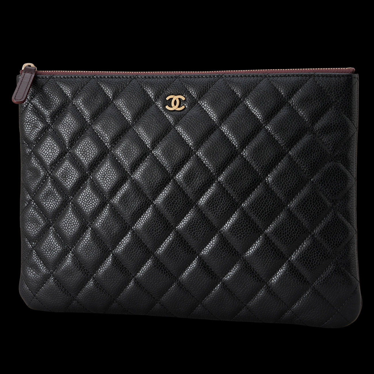 CHANEL(USED)샤넬 캐비어 클래식 클러치 미듐