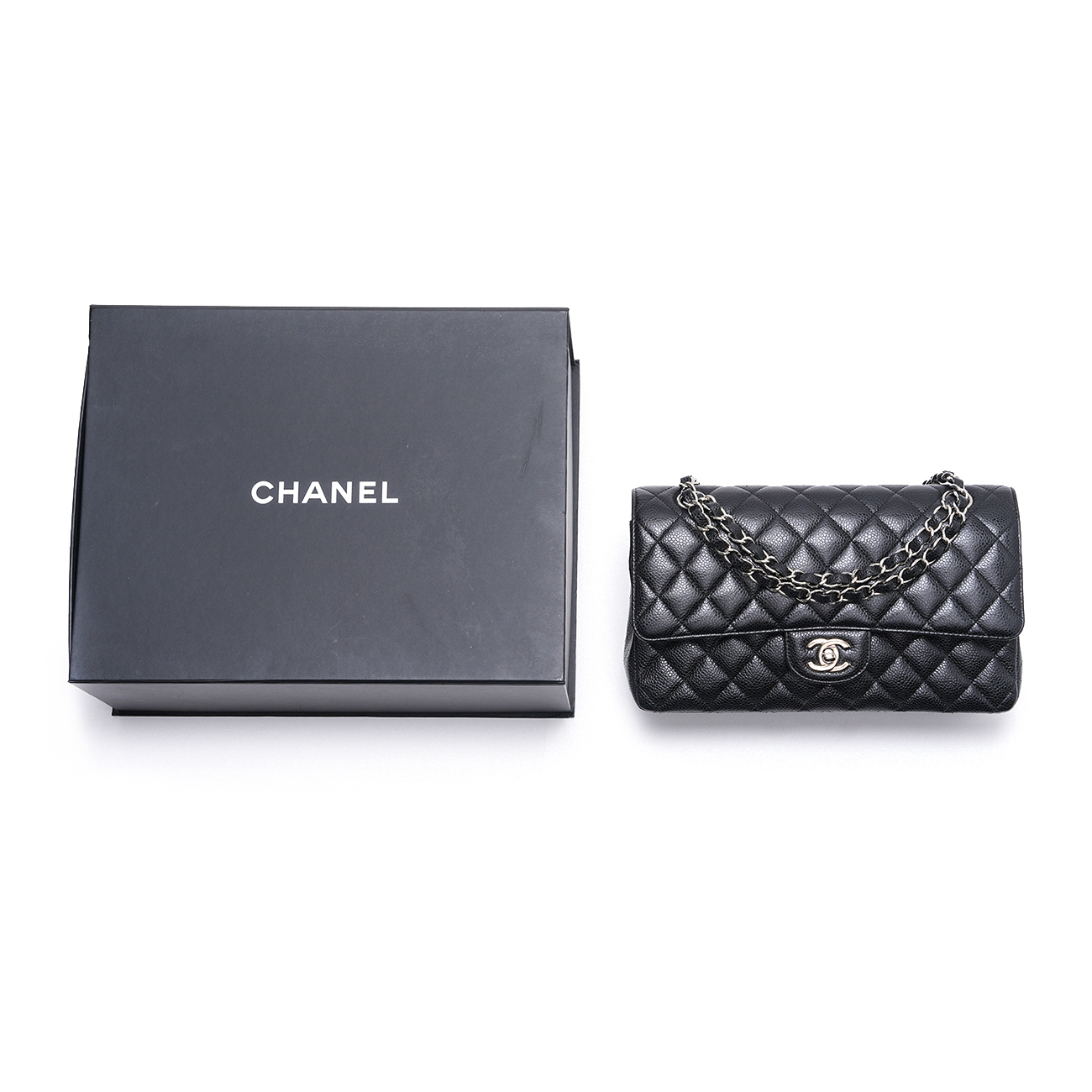 CHANEL(USED)샤넬 캐비어 클래식 미듐 플랩백