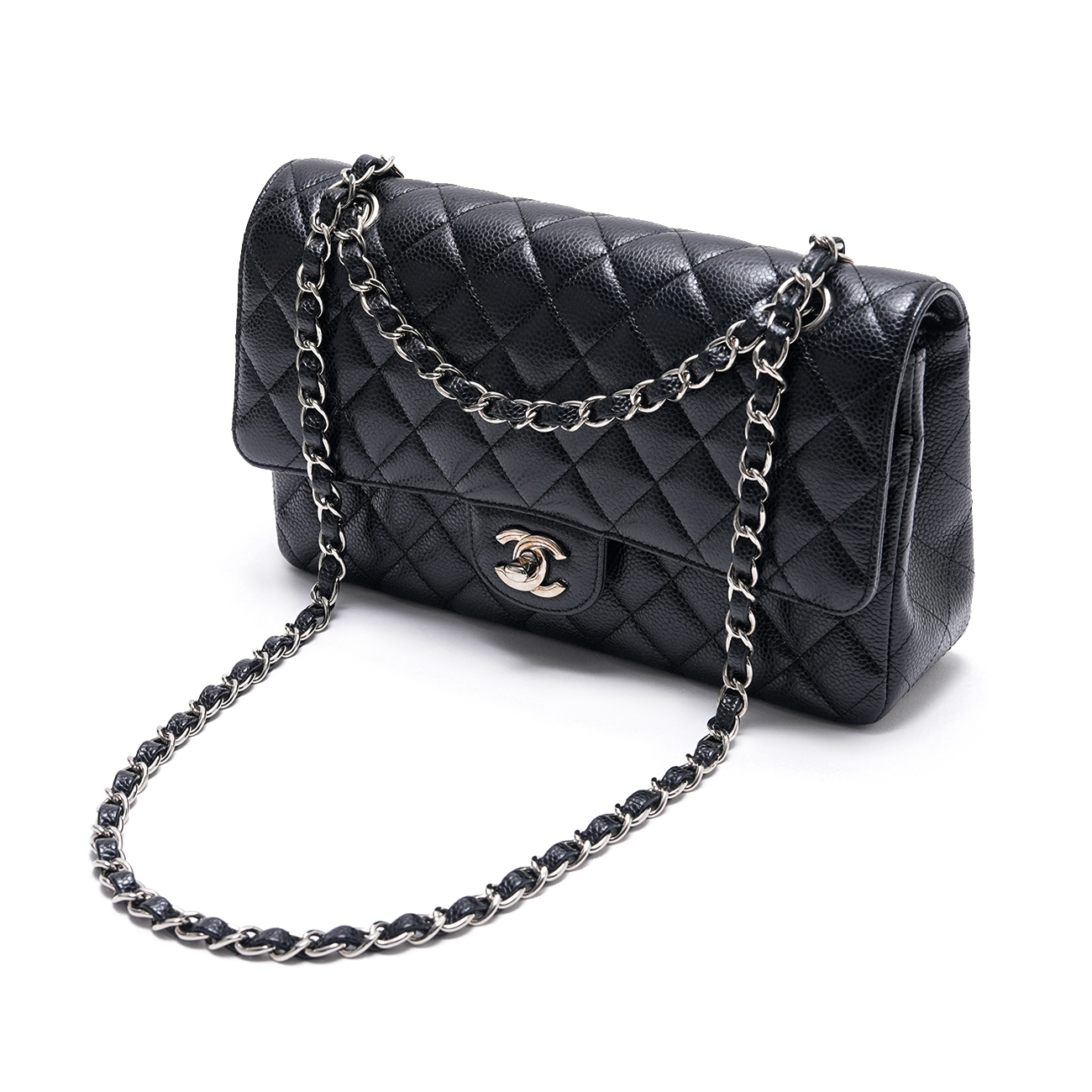CHANEL(USED)샤넬 캐비어 클래식 미듐 플랩백