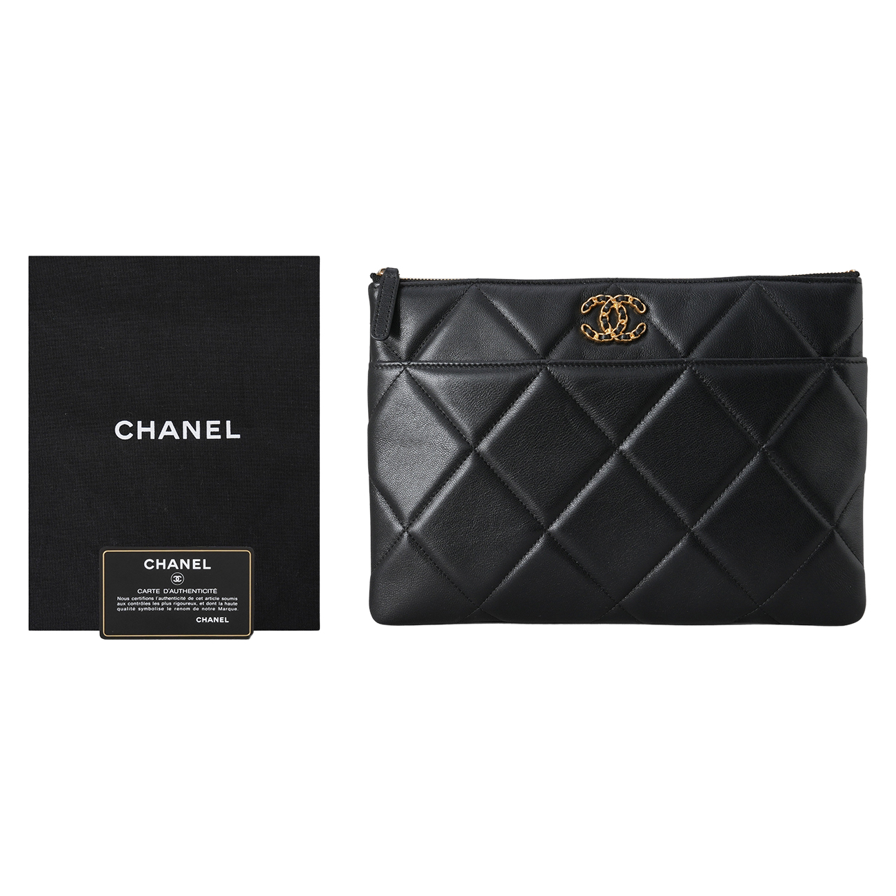 CHANEL(USED) 샤넬 19 포켓 파우치