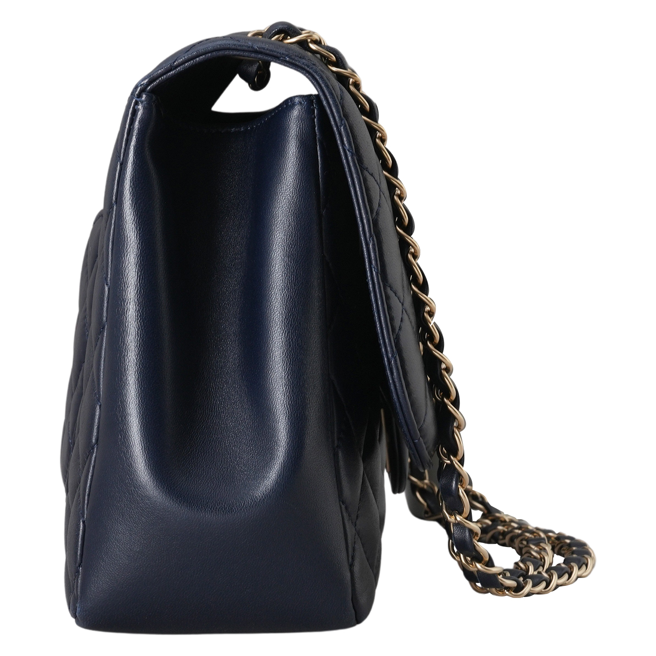 CHANEL(USED)샤넬 A93938 시즌 램스킨 원플랩백 라지