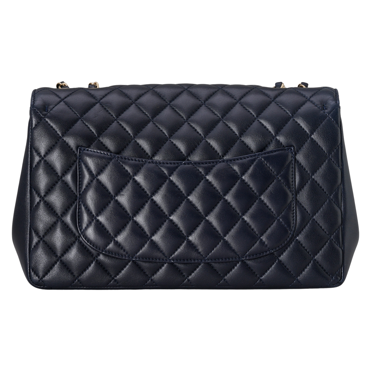 CHANEL(USED)샤넬 A93938 시즌 램스킨 원플랩백 라지