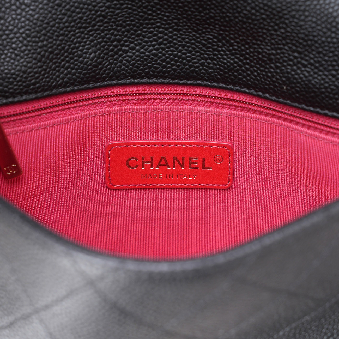 CHANEL(USED)샤넬 AS1459 CC로고 캐비어 플랩백