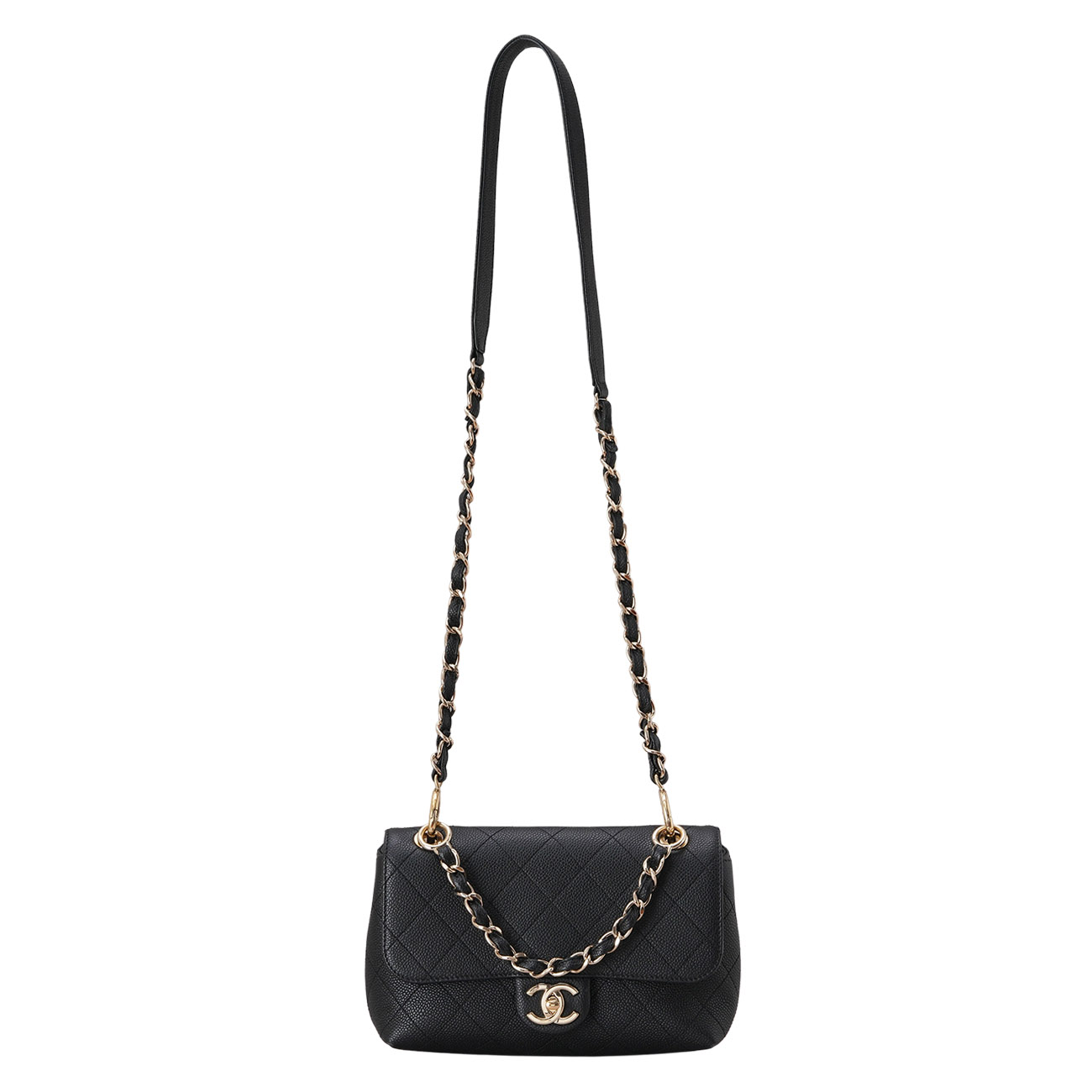 CHANEL(USED)샤넬 AS1459 CC로고 캐비어 플랩백