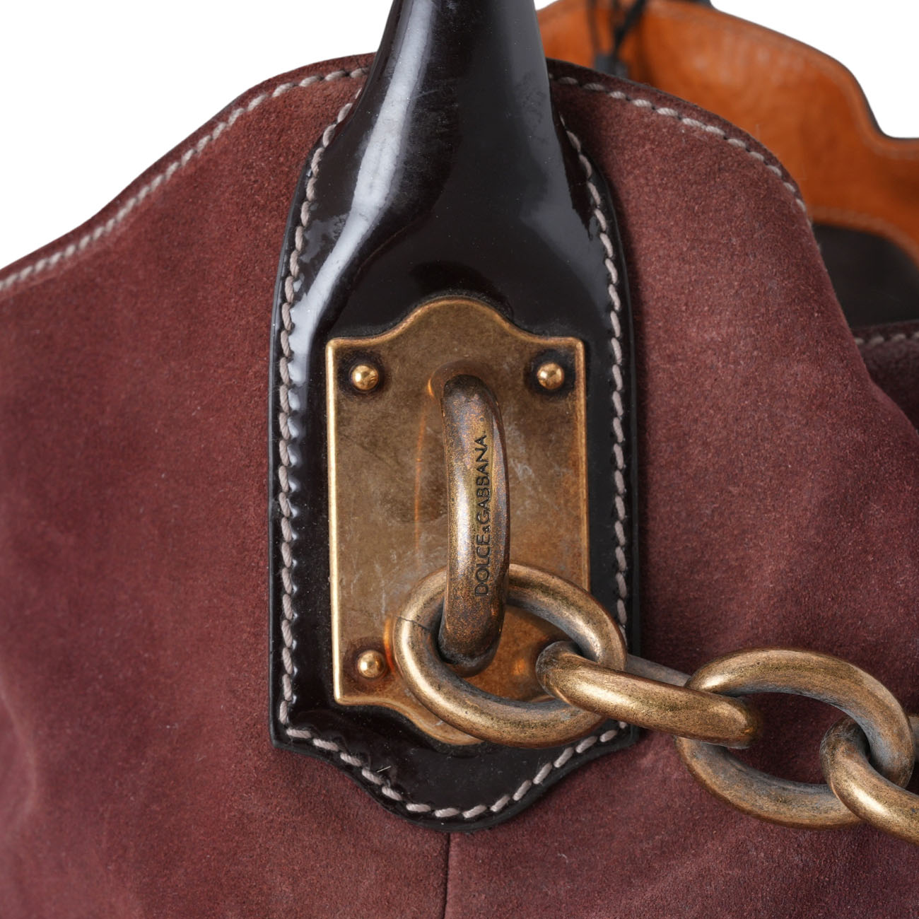Dolce&Gabbana(USED)돌체앤가바나 스웨이드 호보백