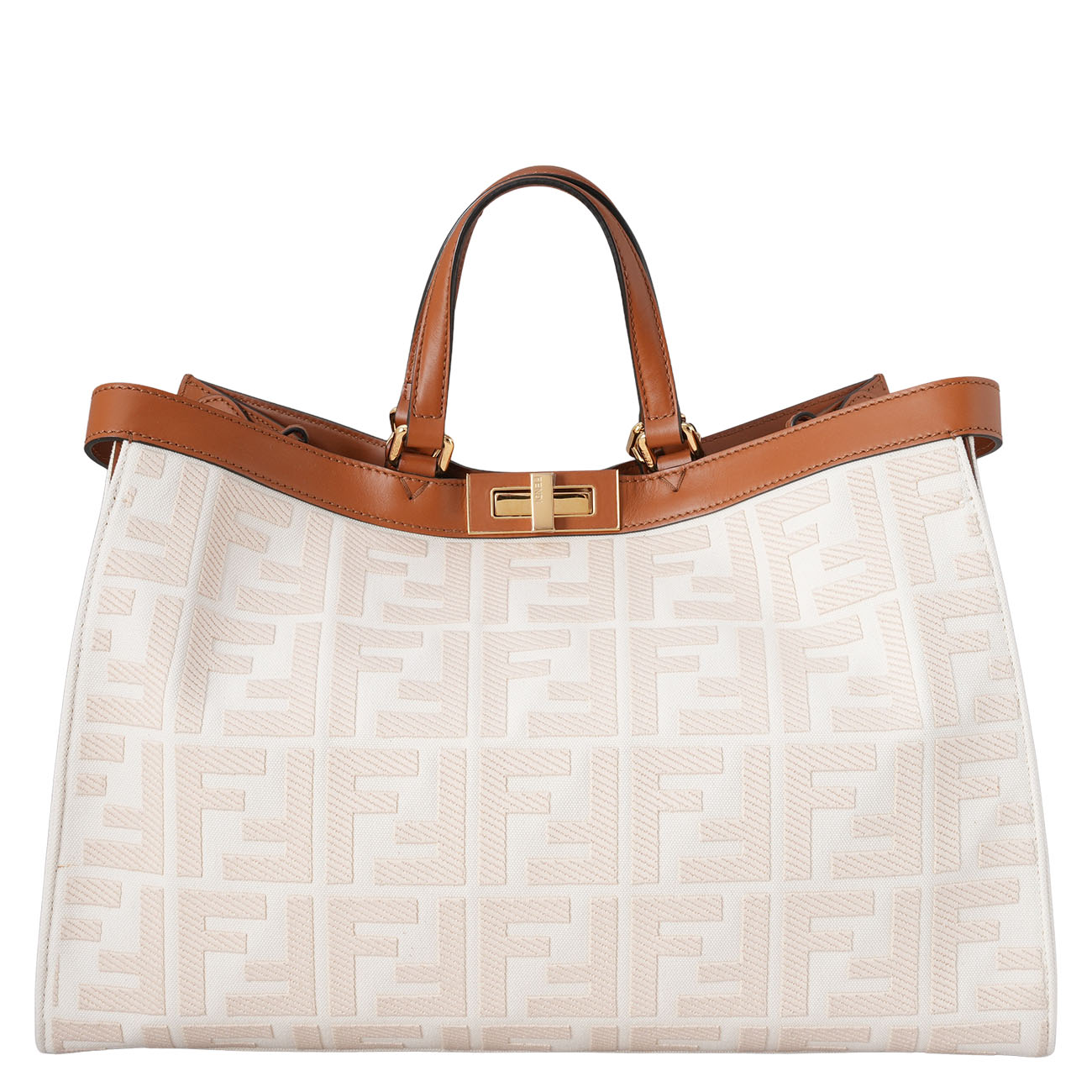 FENDI(USED)펜디 8BH374 패브릭 피카부 토트백