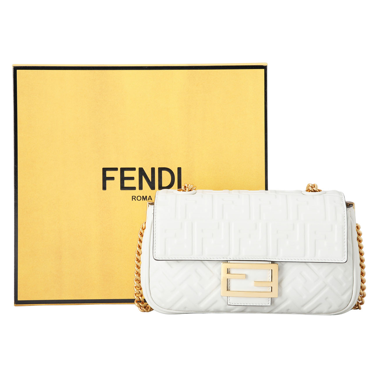 FENDI(USED)펜디 8BR793 바게트 체인 숄더백