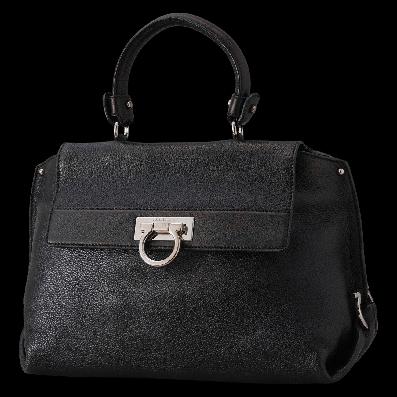 FERRAGAMO(USED)페레가모 간치니 탑핸들 숄더백