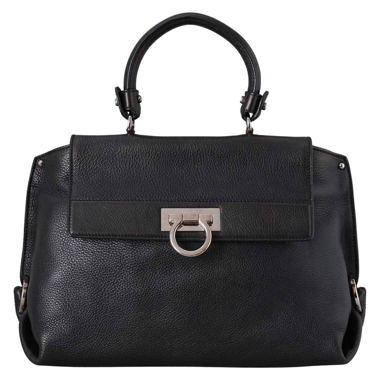 FERRAGAMO(USED)페레가모 간치니 탑핸들 숄더백