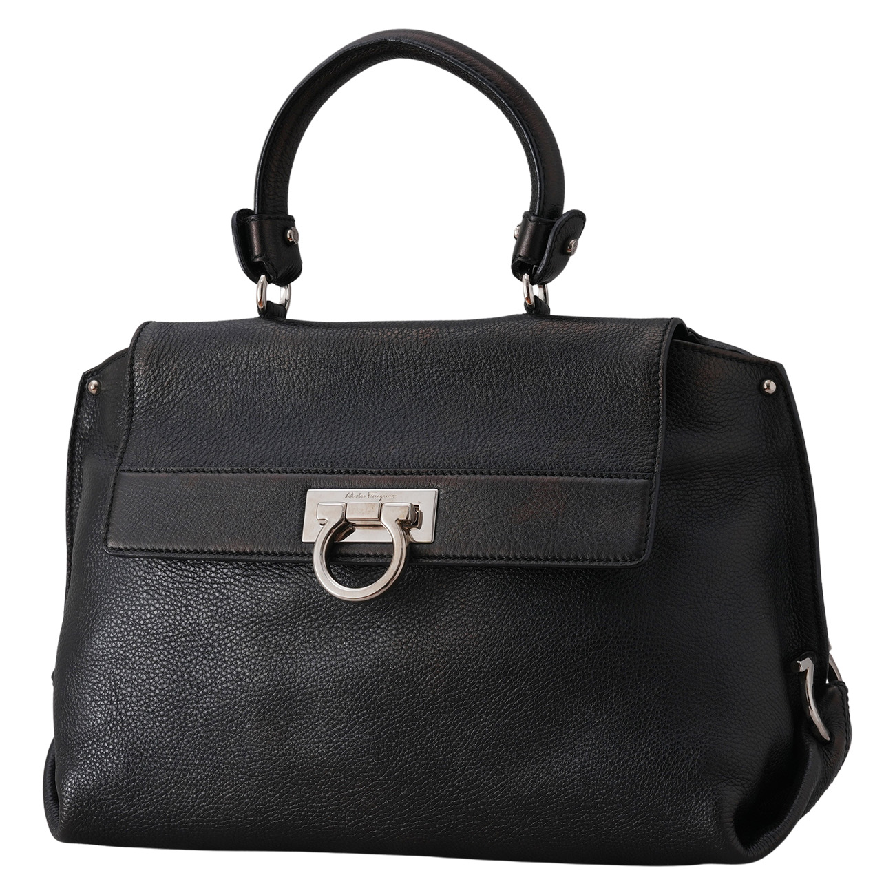 FERRAGAMO(USED)페레가모 간치니 탑핸들 숄더백