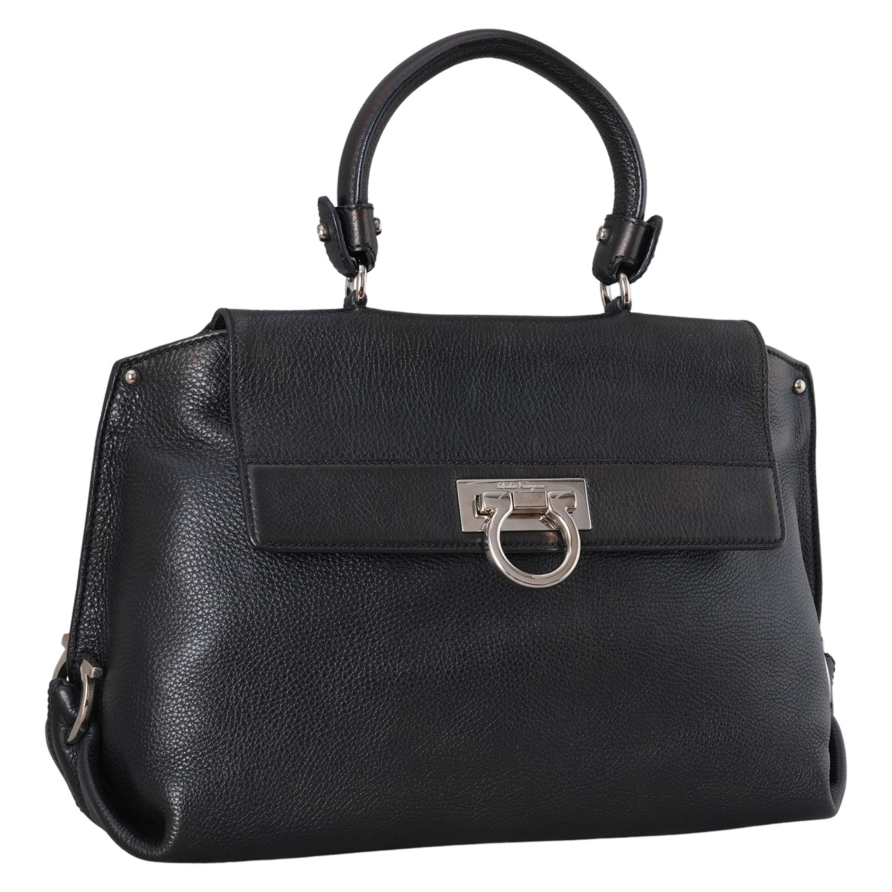 FERRAGAMO(USED)페레가모 간치니 탑핸들 숄더백
