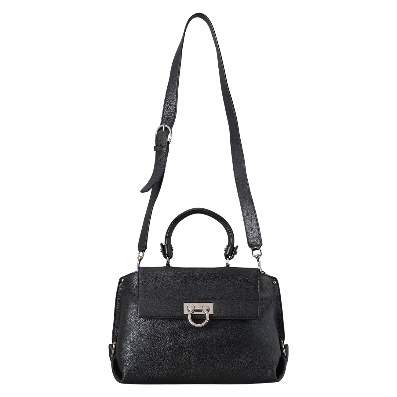 FERRAGAMO(USED)페레가모 간치니 탑핸들 숄더백