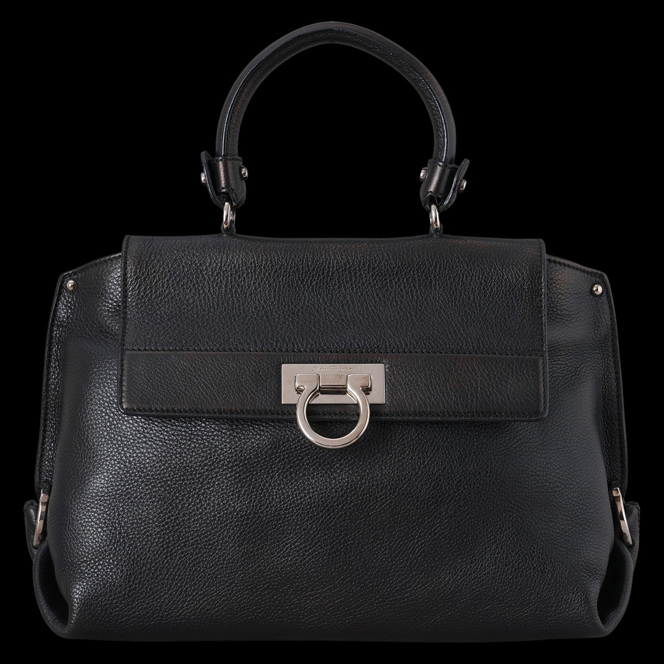 FERRAGAMO(USED)페레가모 간치니 탑핸들 숄더백