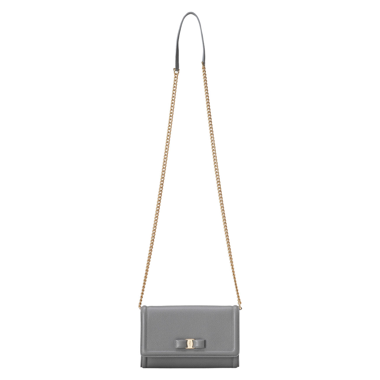 FERRAGAMO(USED)페레가모 바라리본 미니 체인 숄더백