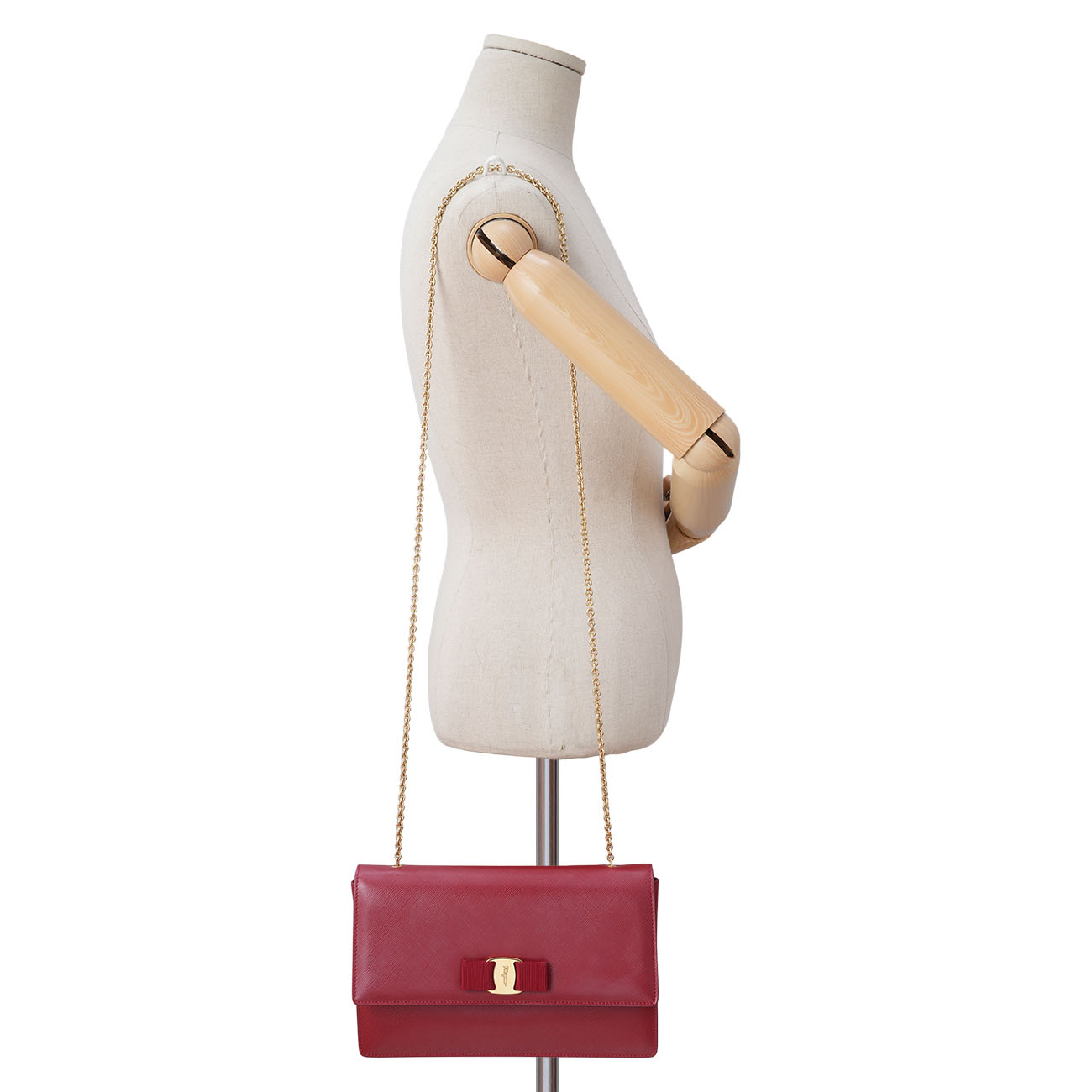 FERRAGAMO(USED)페레가모 지니백 체인 숄더백