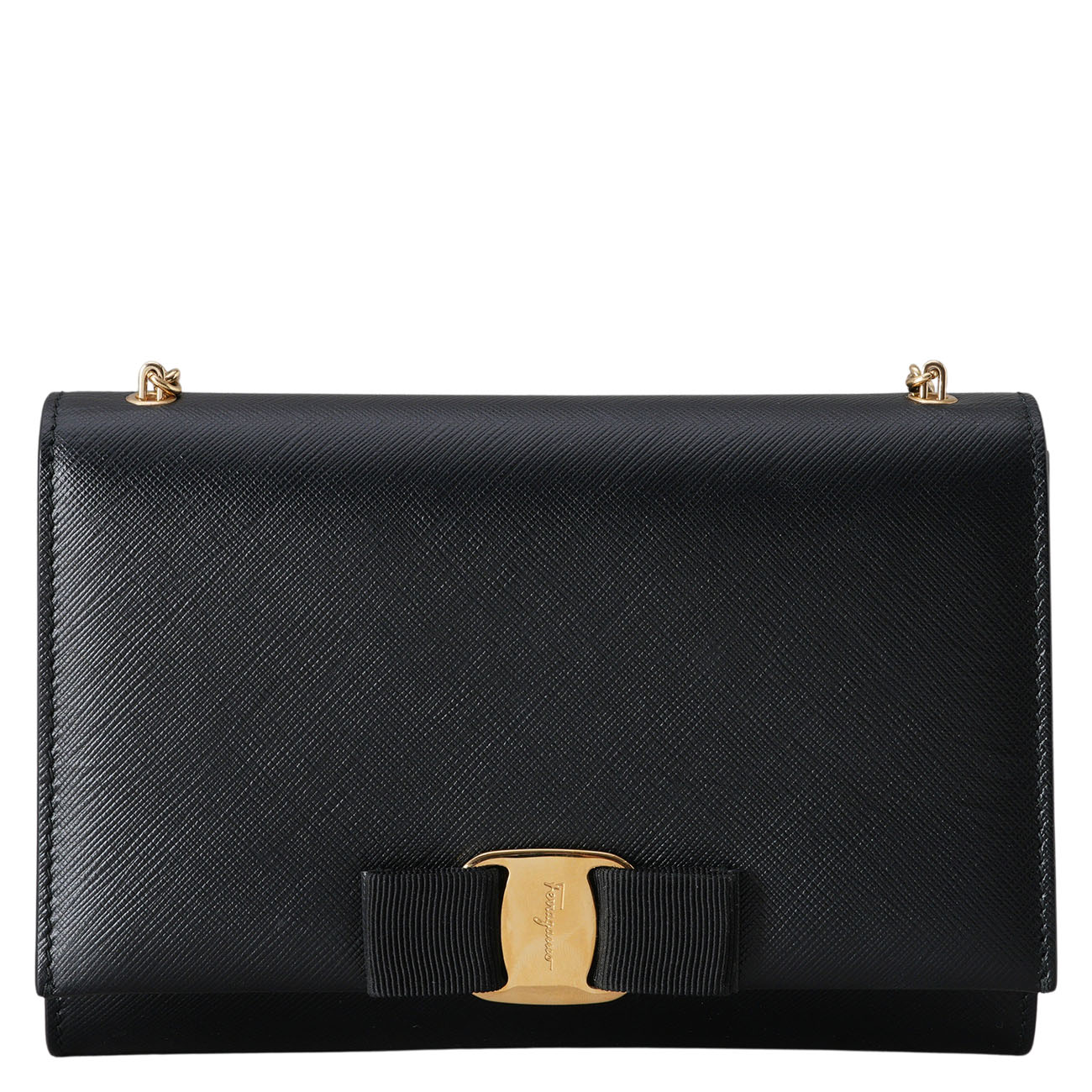 FERRAGAMO(USED)페레가모 바라 지니 미니 체인 크로스백
