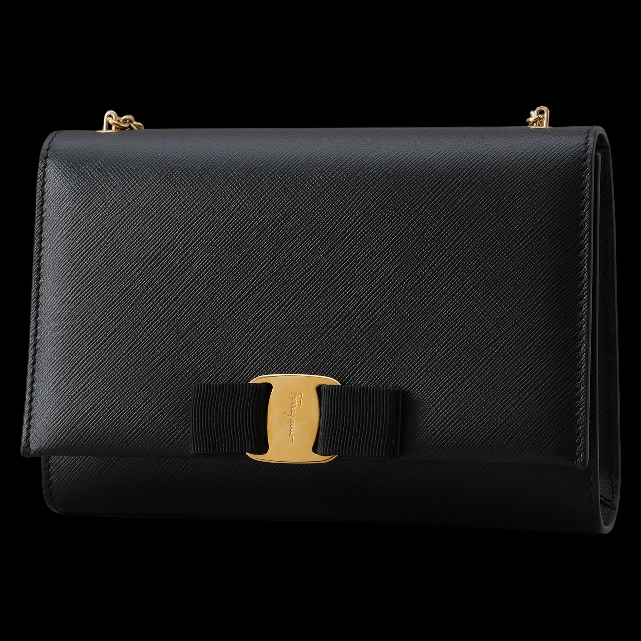 FERRAGAMO(USED)페레가모 바라 지니 미니 체인 크로스백