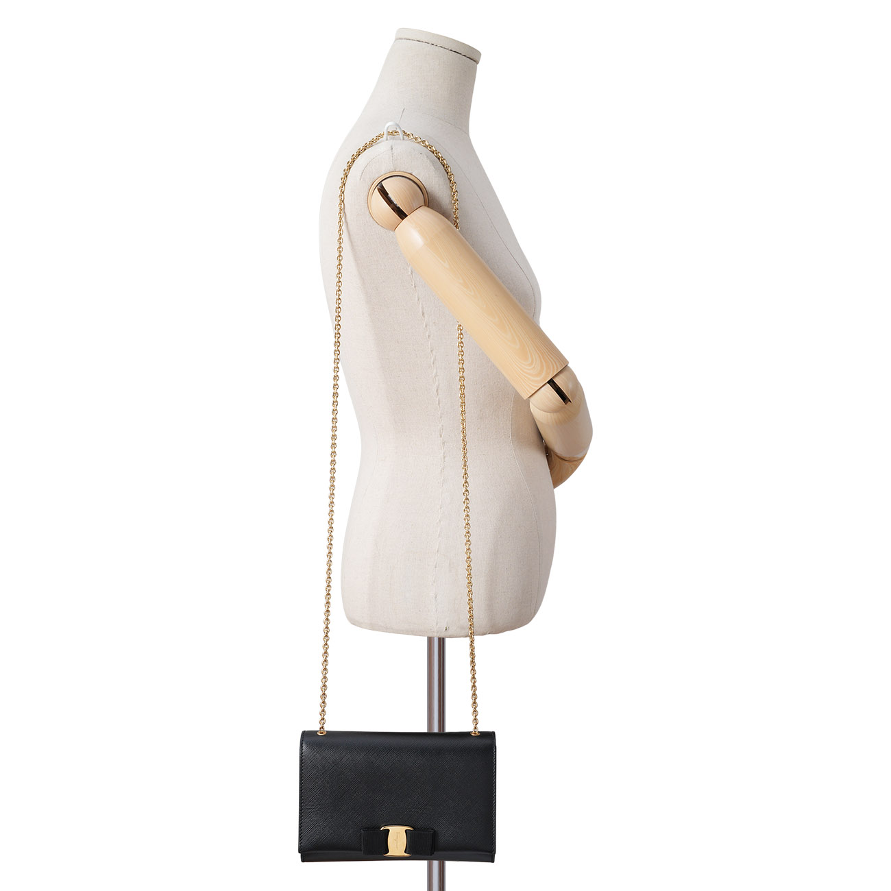 FERRAGAMO(USED)페레가모 바라 지니 미니 체인 크로스백