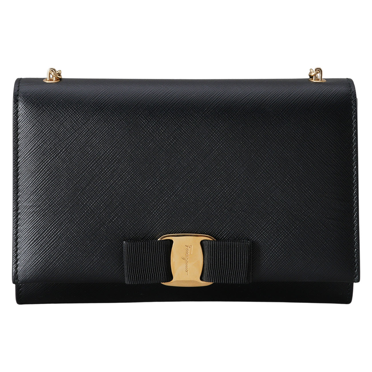 FERRAGAMO(USED)페레가모 바라 지니 미니 체인 크로스백