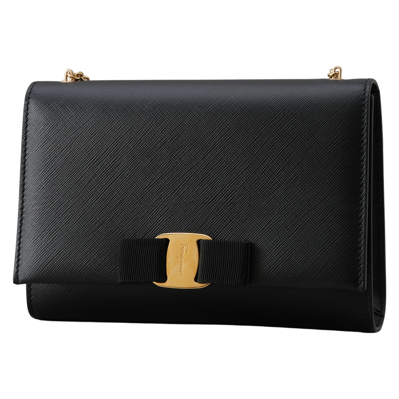 FERRAGAMO(USED)페레가모 바라 지니 미니 체인 크로스백