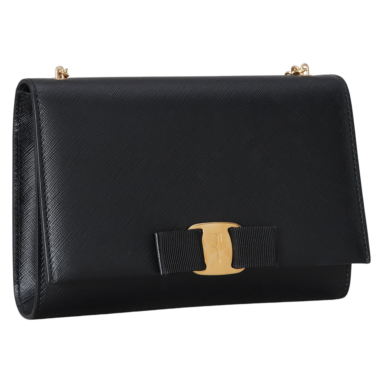 FERRAGAMO(USED)페레가모 바라 지니 미니 체인 크로스백