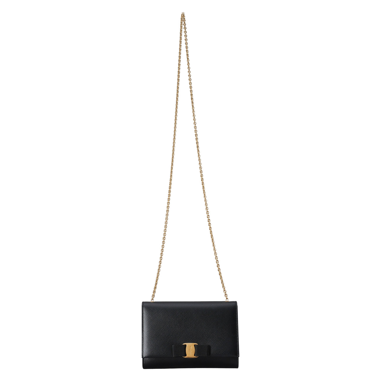 FERRAGAMO(USED)페레가모 바라 지니 미니 체인 크로스백