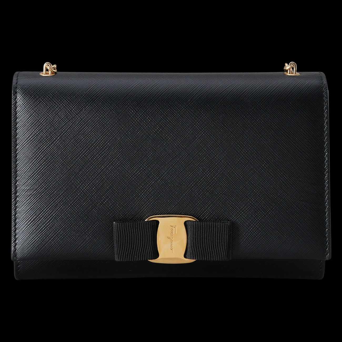 FERRAGAMO(USED)페레가모 바라 지니 미니 체인 크로스백