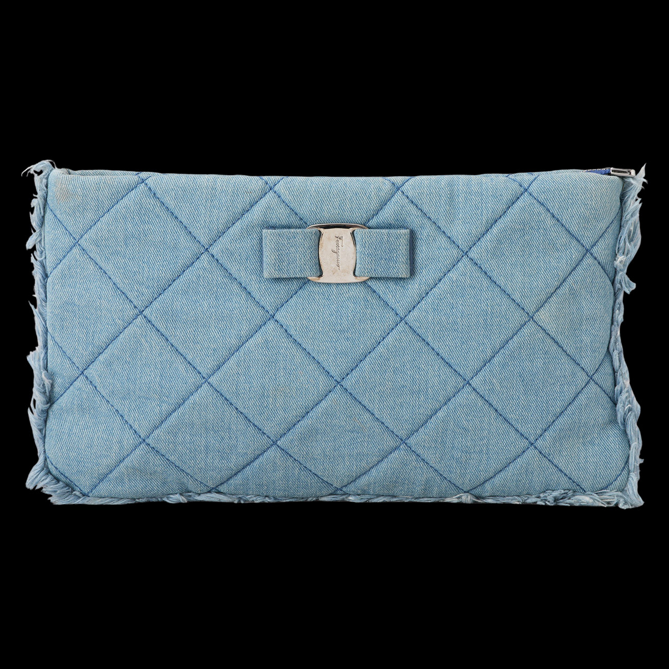 FERRAGAMO(USED)페레가모 데님 클러치백