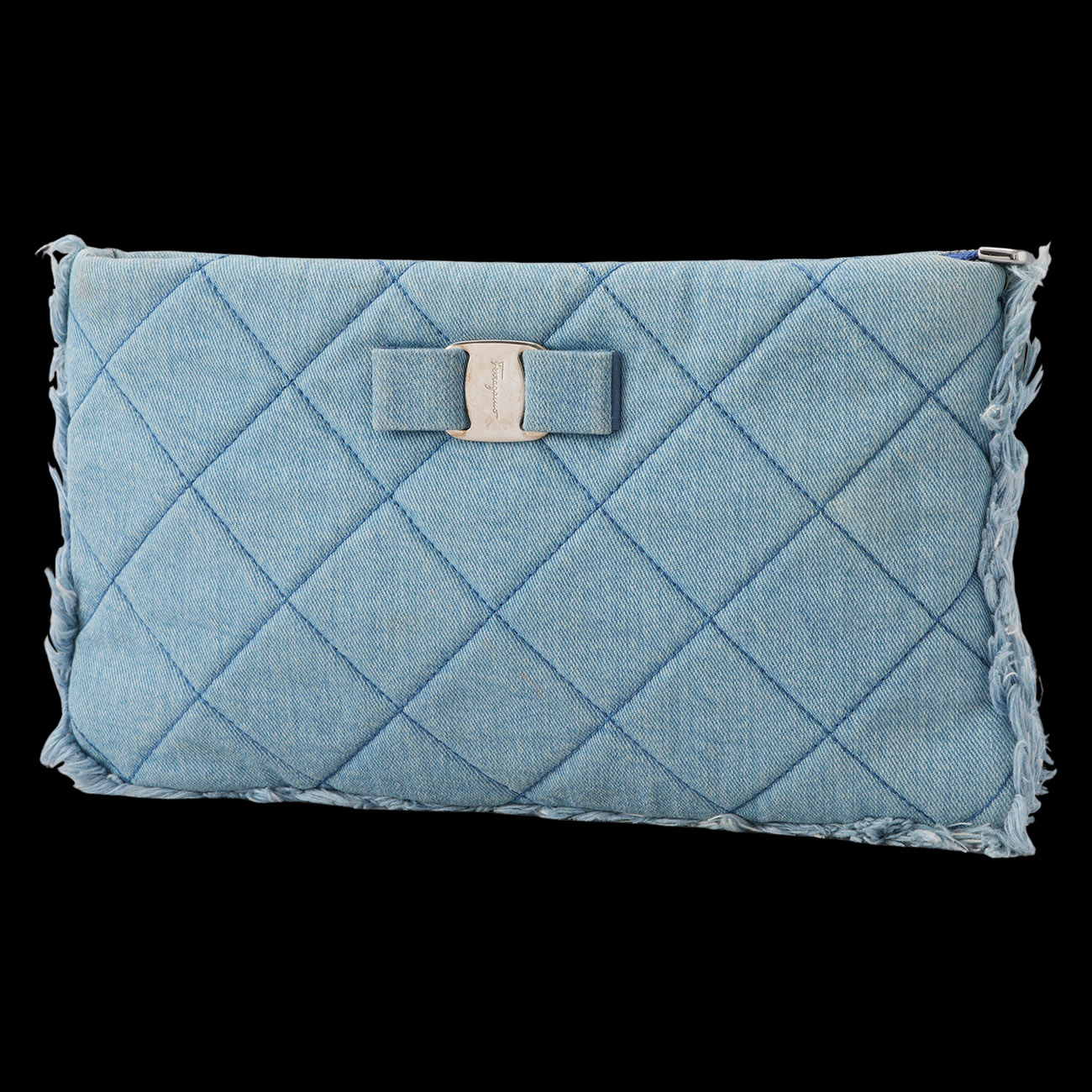 FERRAGAMO(USED)페레가모 데님 클러치백