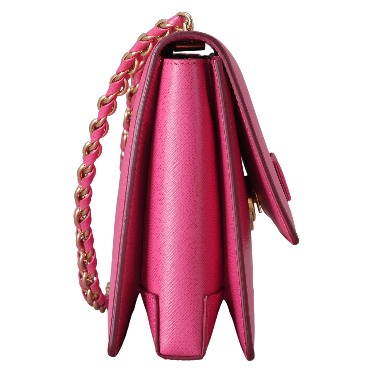 FERRAGAMO(USED)페레가모 지니 금장 체인 크로스백