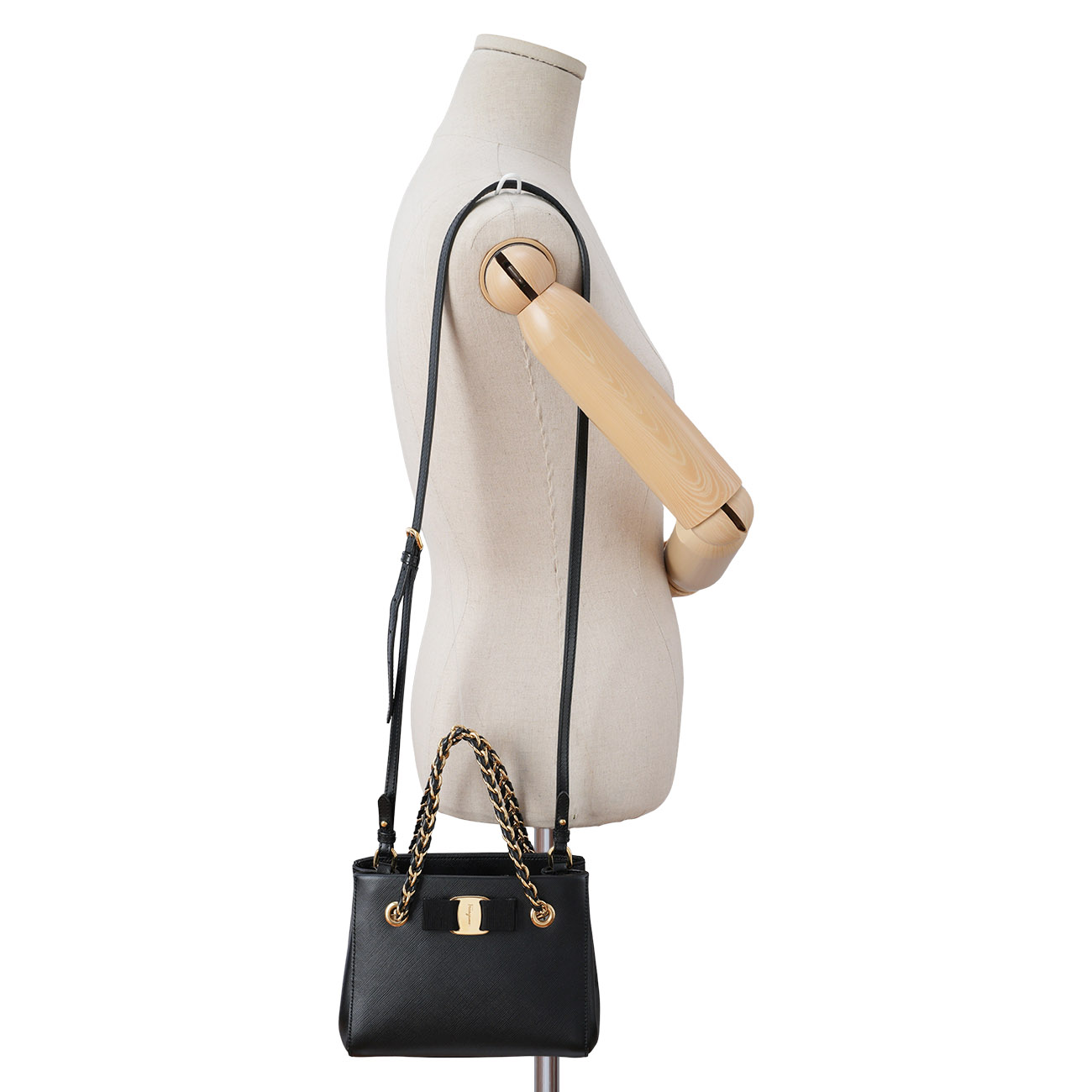 SALVATORE FERRAGAMO(USED)페레가모 바라리본 미니 체인백