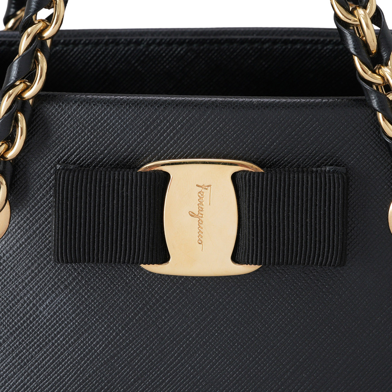 SALVATORE FERRAGAMO(USED)페레가모 바라리본 미니 체인백