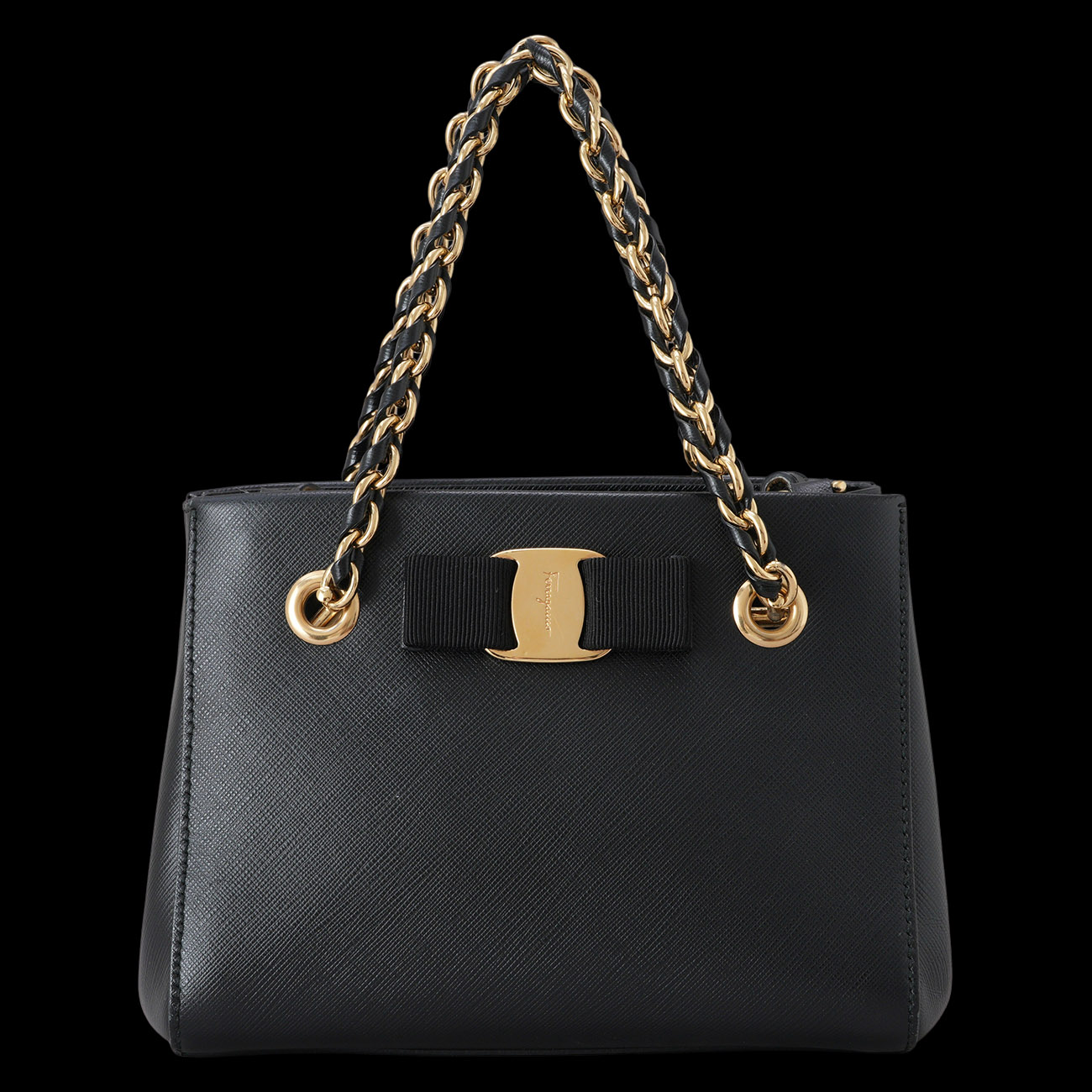SALVATORE FERRAGAMO(USED)페레가모 바라리본 미니 체인백