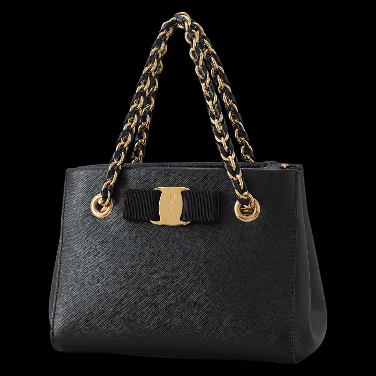 SALVATORE FERRAGAMO(USED)페레가모 바라리본 미니 체인백