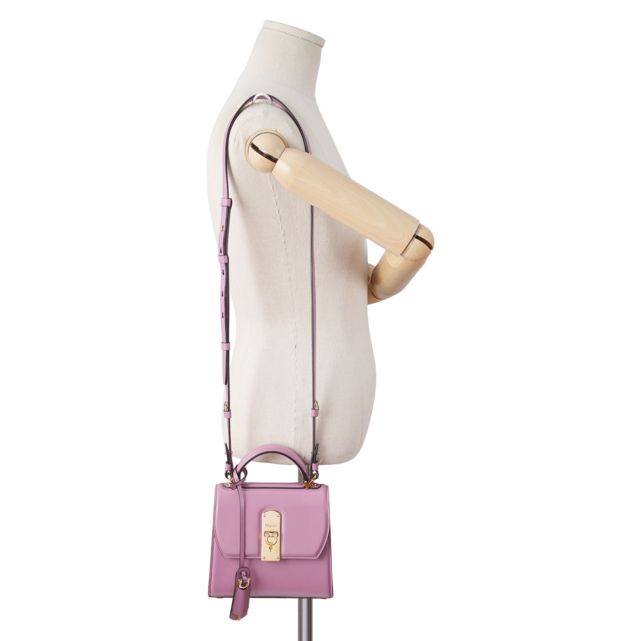FERRAGAMO(USED)페레가모 21H647 간치니 박시즈 스몰 탑핸들 숄더백