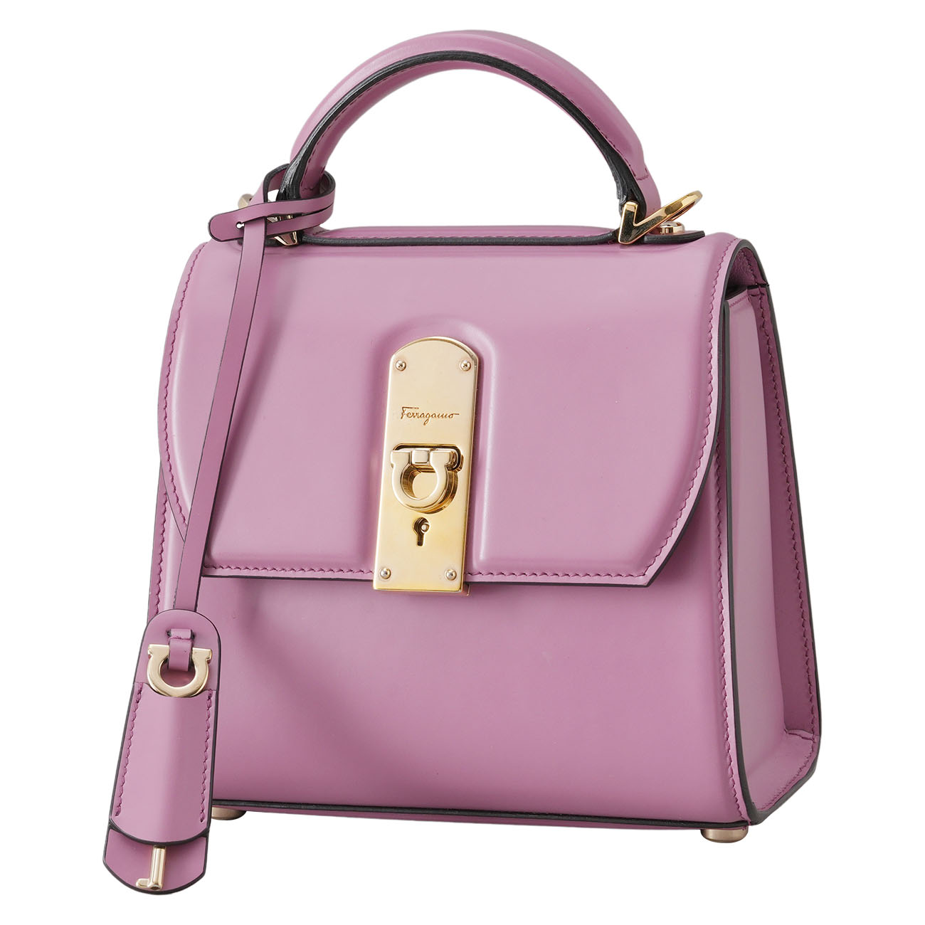 FERRAGAMO(USED)페레가모 21H647 간치니 박시즈 스몰 탑핸들 숄더백