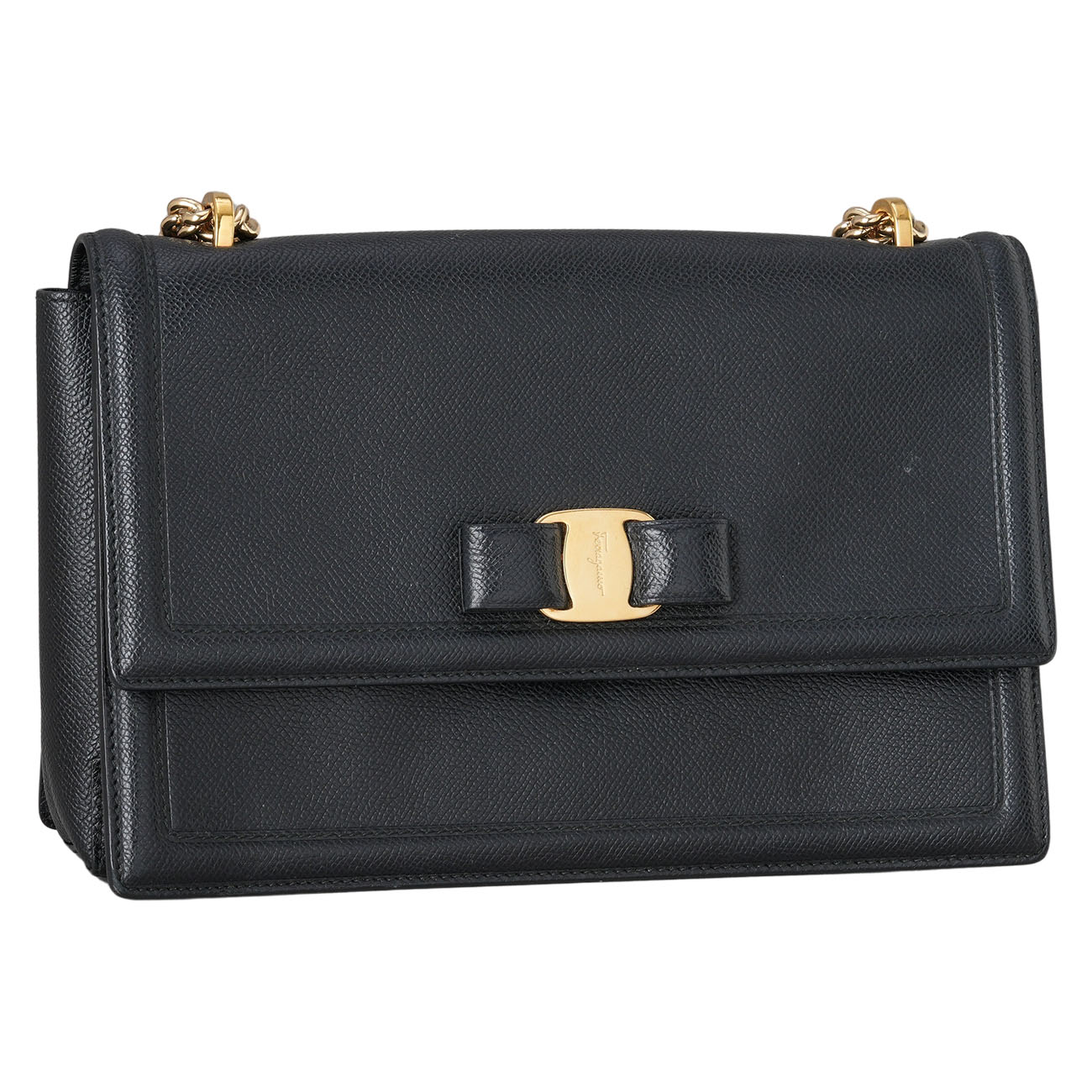 FERRAGAMO(USED)페레가모 바라 리본 숄더백