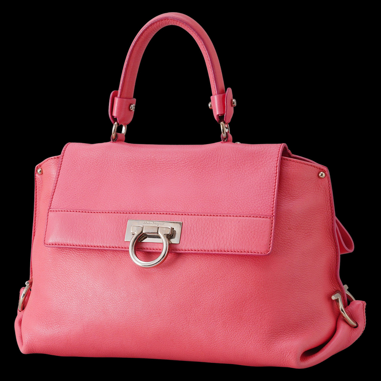 FERRAGAMO(USED)페레가모 간치니 토트겸 숄더백