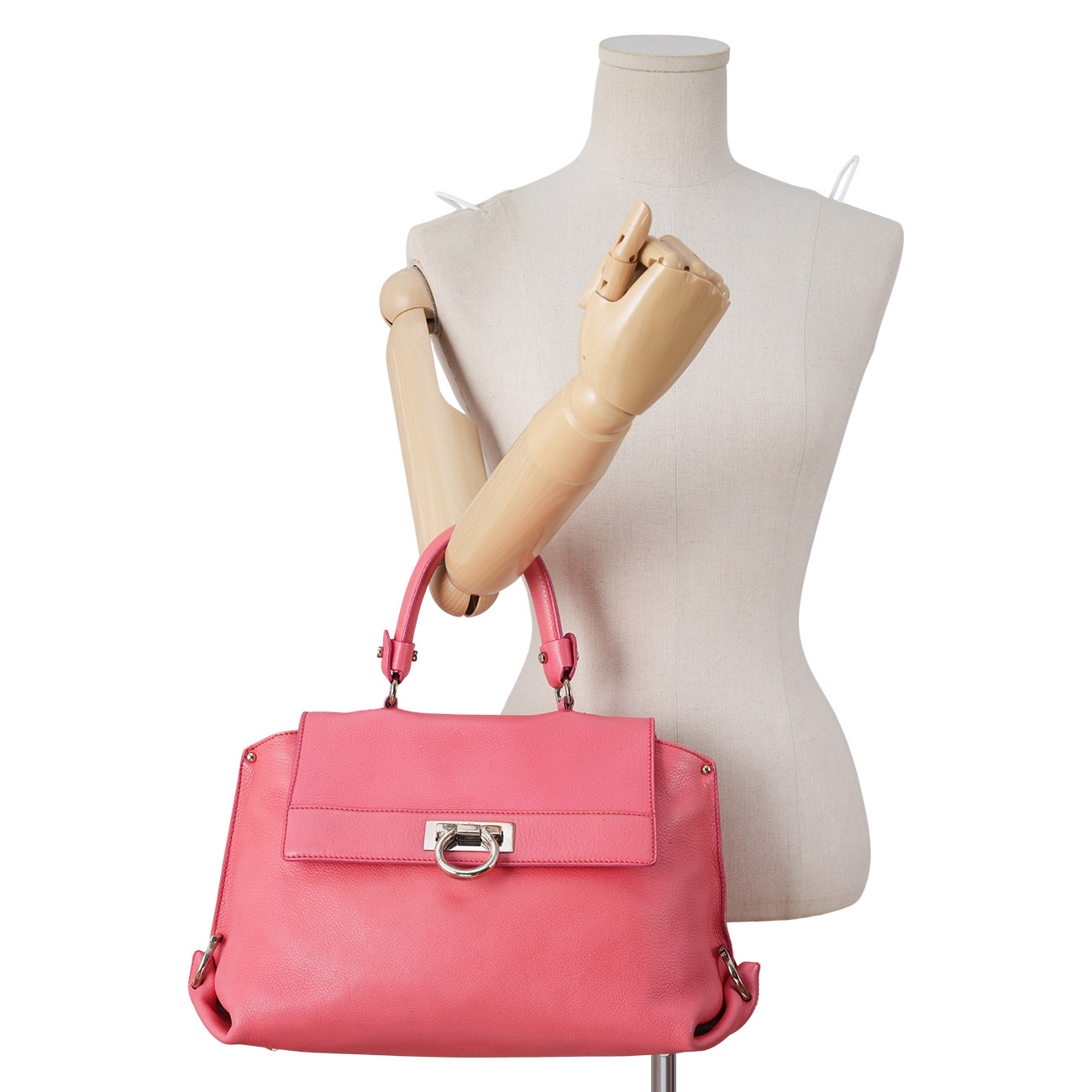 FERRAGAMO(USED)페레가모 간치니 토트겸 숄더백